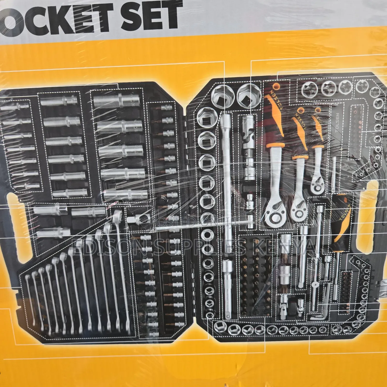 Tolsen 216 PCS Socket Set Mechanics Tools 216pcs Garage Mechanic Tool