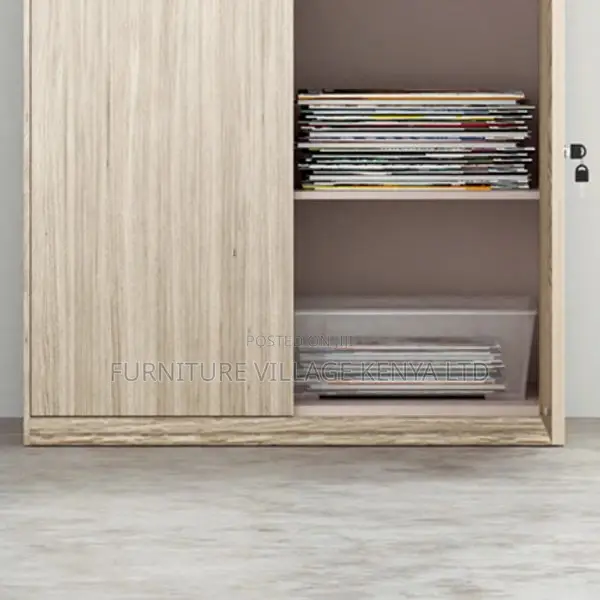 Cabinets:Brown Wood Locally Made Storage Cabinet With Safe