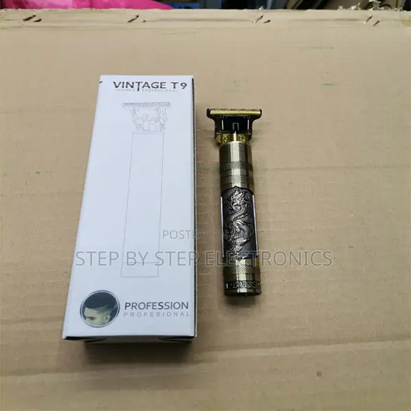 Good Quality Blade Vintage T9 Metallic Gold Hair Trimmer