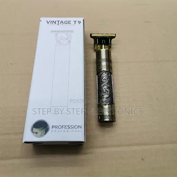 Lightweight Vintage T9 Metallic Gold Hair Trimmer