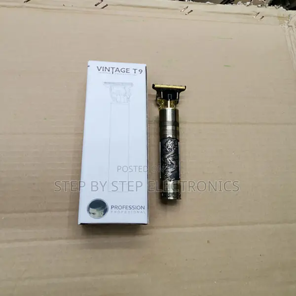 Vintage Inbuilt Battery Professional Metal Hair Clipper Gold