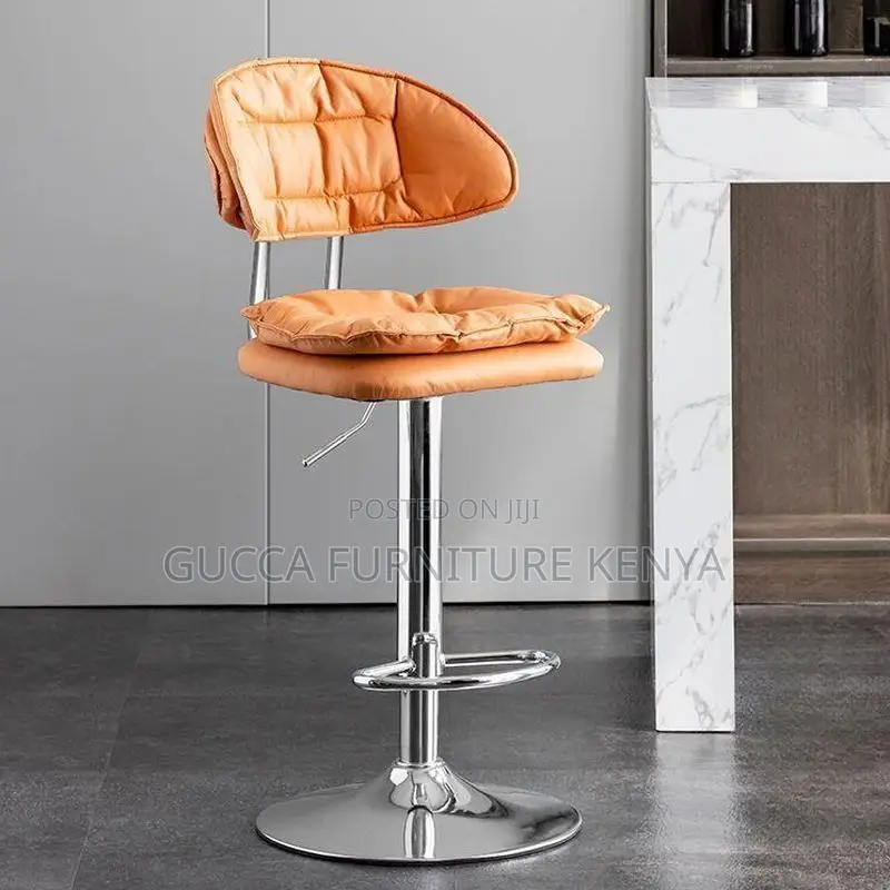 Office Stool: Blush Adjustable Bistro Stool With Oblong Seat