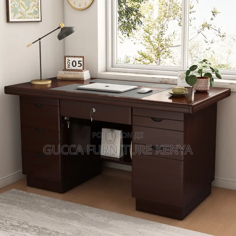 Office Desk: Thickened Financial Director's 1.4 Meter Desk