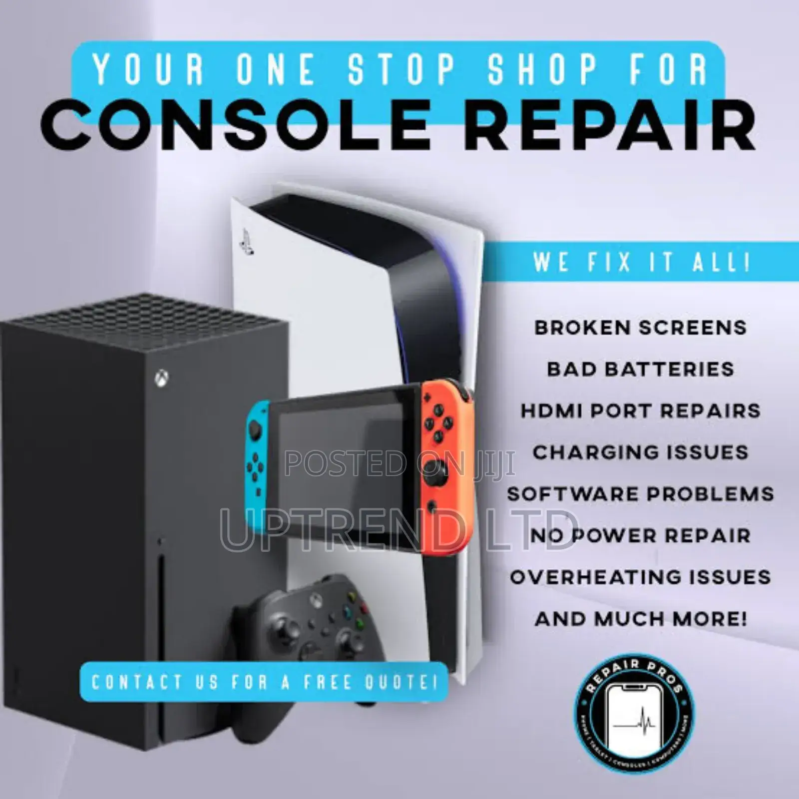 Your Repair Hub , Ps5 ,Ps4 ,Xbox ,Nintendo Repair Service