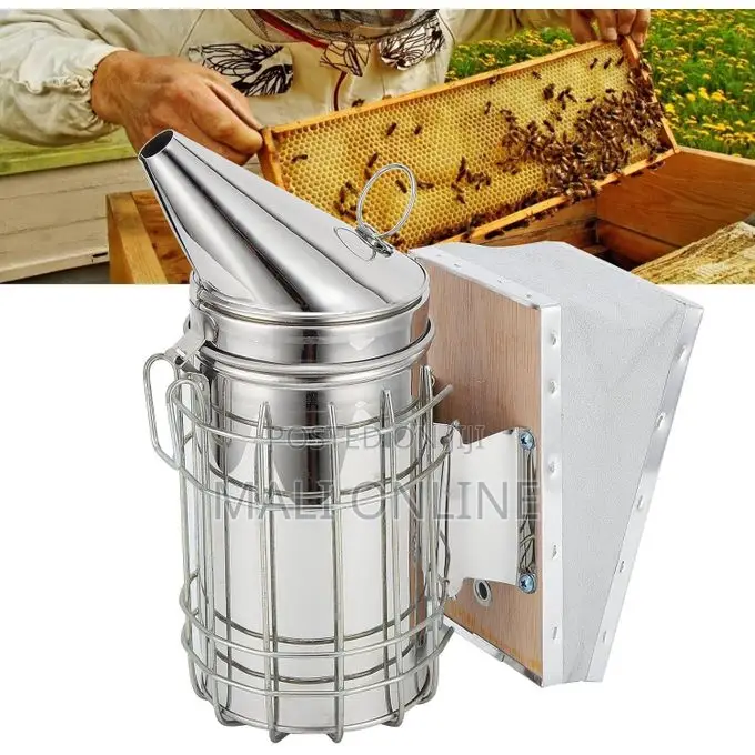 Stainless Steel Bee Smoker 11” With Heat Shield