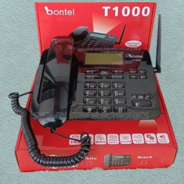 Dot-Matrix Display Black Bontel T1000 Model Desktop Phone