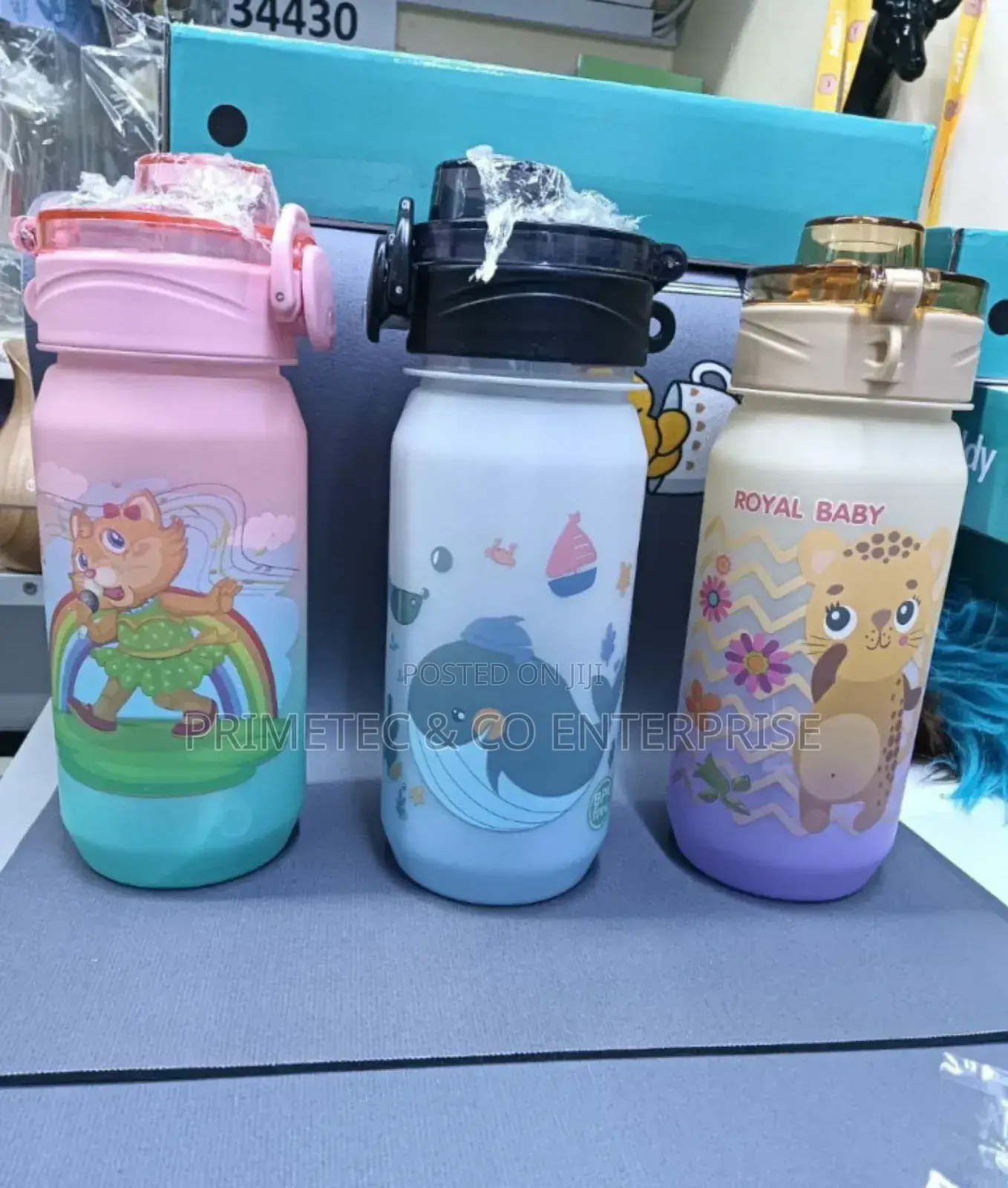 Kids Sippy Cartoon Water Bottle