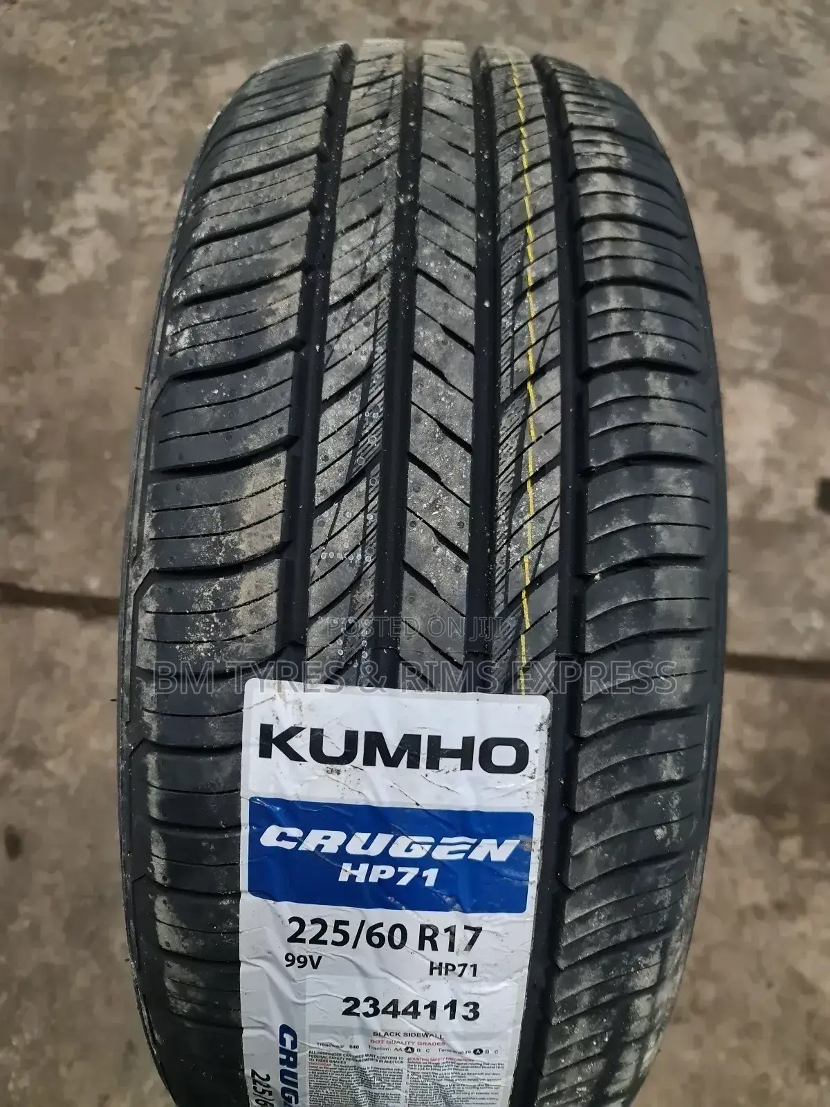 225 /60 R17 Khumo Tyres (Korea) New Technology.