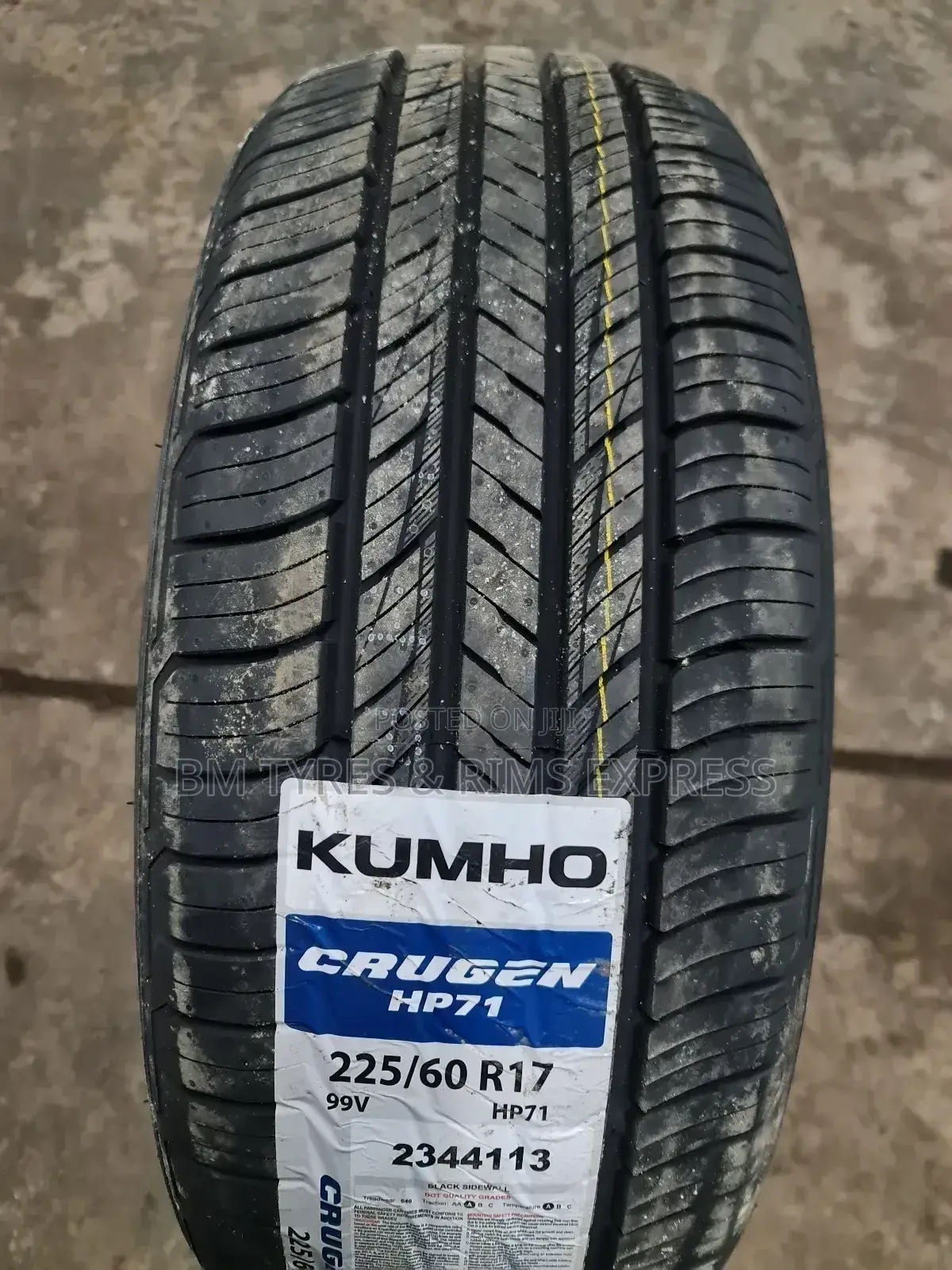 225 /60 R17 Khumo Tyres (Korea) New Technology.