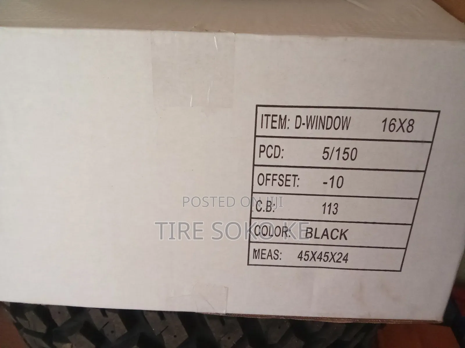Toyota Landcruiser 8j 16 Inch Black Steel Rims