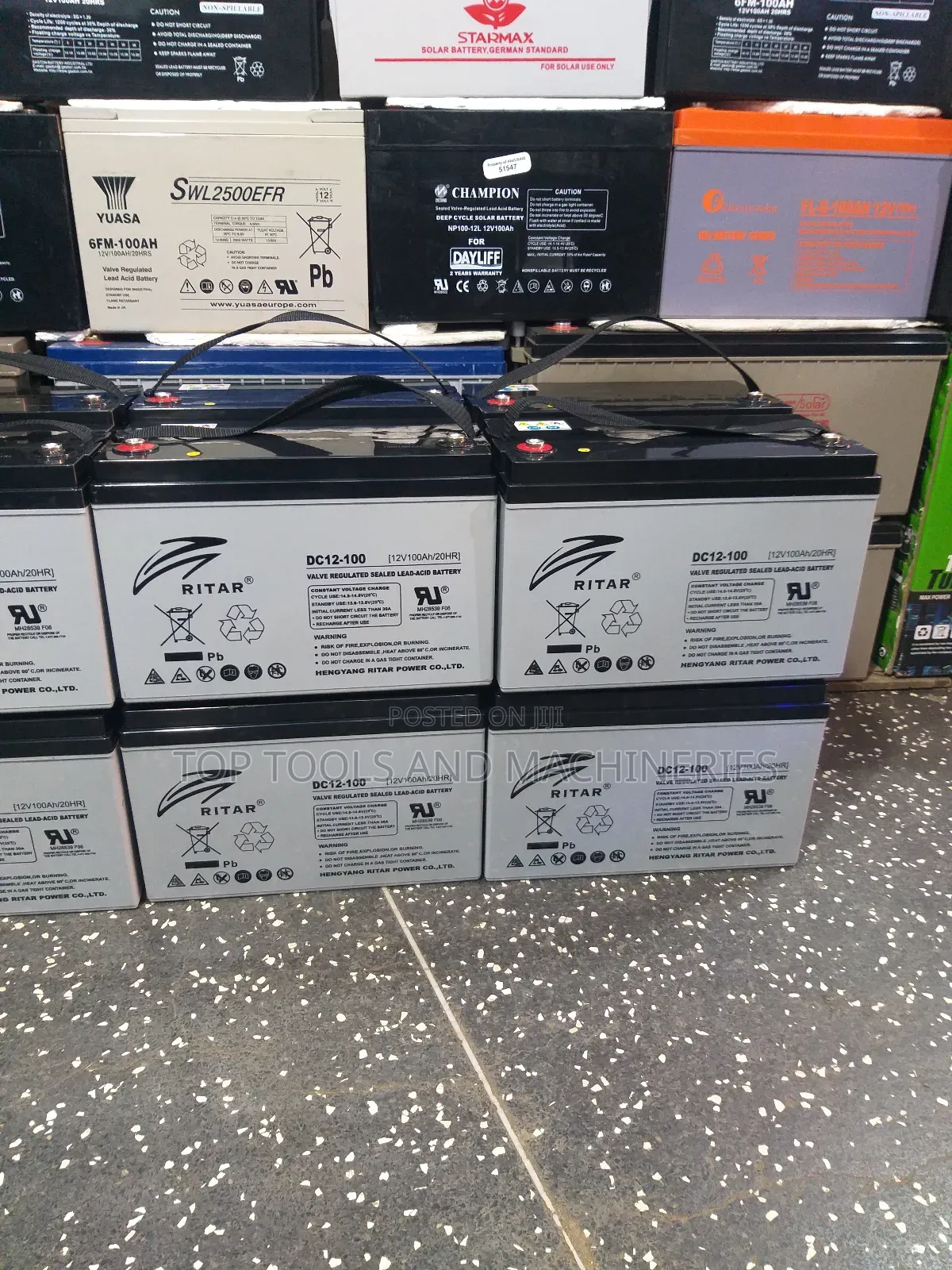 Brand New Original Ritar 12v100ah/20hrs Solar Gel Battery