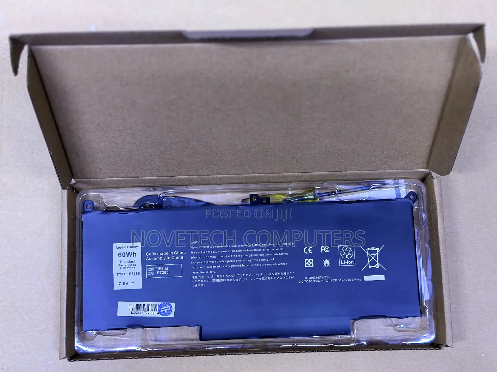 Dell E7280 E7480 Dj1jo F3ygt Original Genuine Laptop Battery