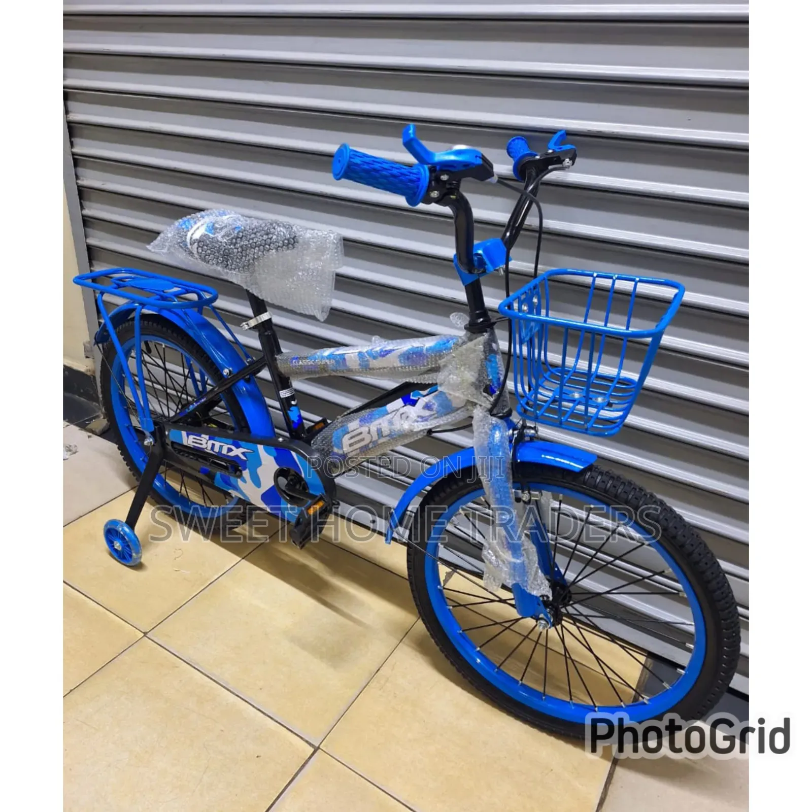 BMX Bike Size 20 With Trainee Wheels Blue