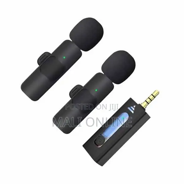 K35 Dual Wireless Microphone 3.5mm Clip-on Mic
