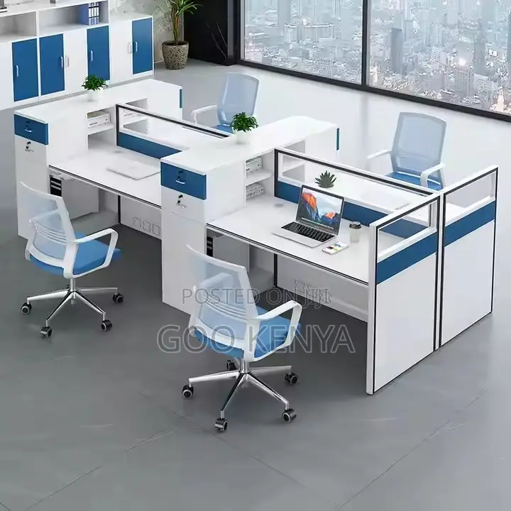 Office Workstation ; Office Cubicle 4 Staff Workstation Desk
