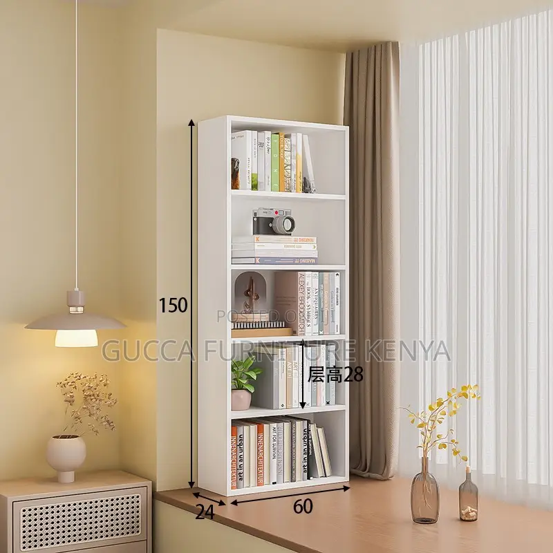 Cabinet: Corner Storage Wooden Office Bookcase