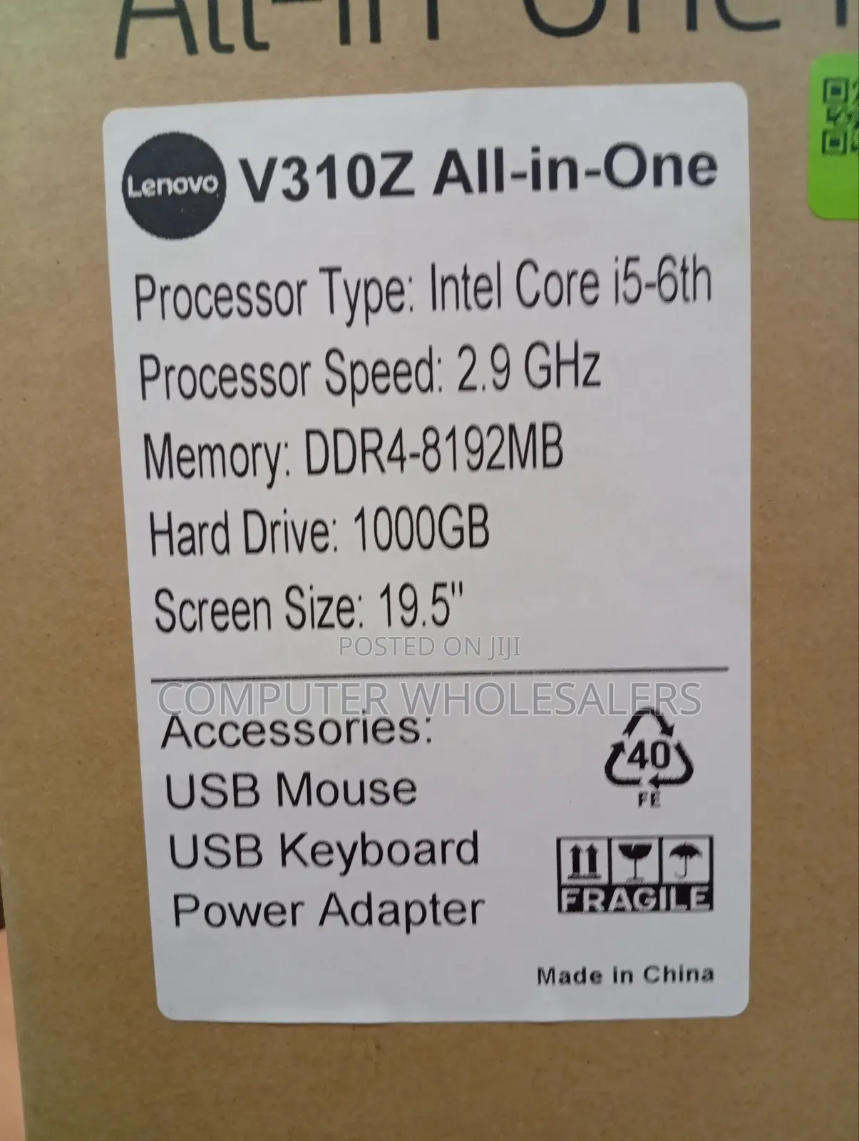 New Desktop Computer Lenovo V310z AIO 8GB Intel Core I5 SSD 1T