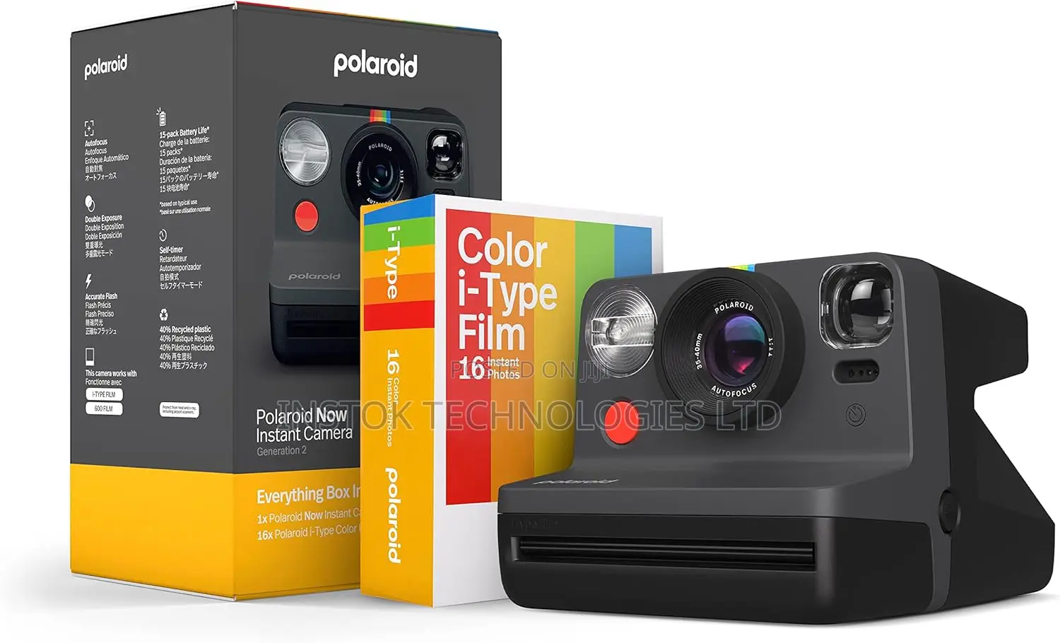 Polaroid Now Gen 2 Instant Camera + 16 Pack Film