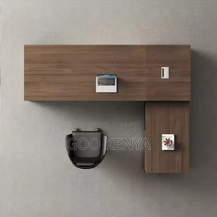 Office Desk ; 180cm Modern L-Shaped Wooden Office Desk