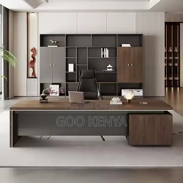 Office Desk ; 180cm Modern L-Shaped Wooden Office Desk