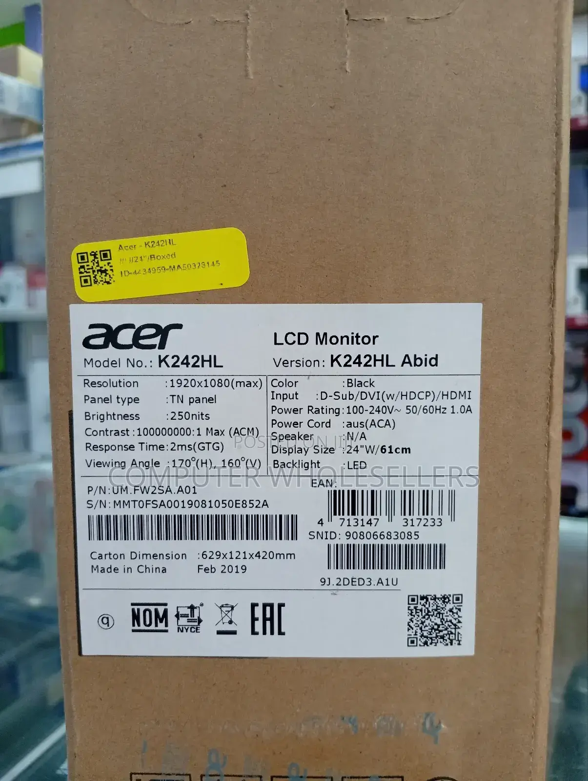 Acer LCD Monitor 24"