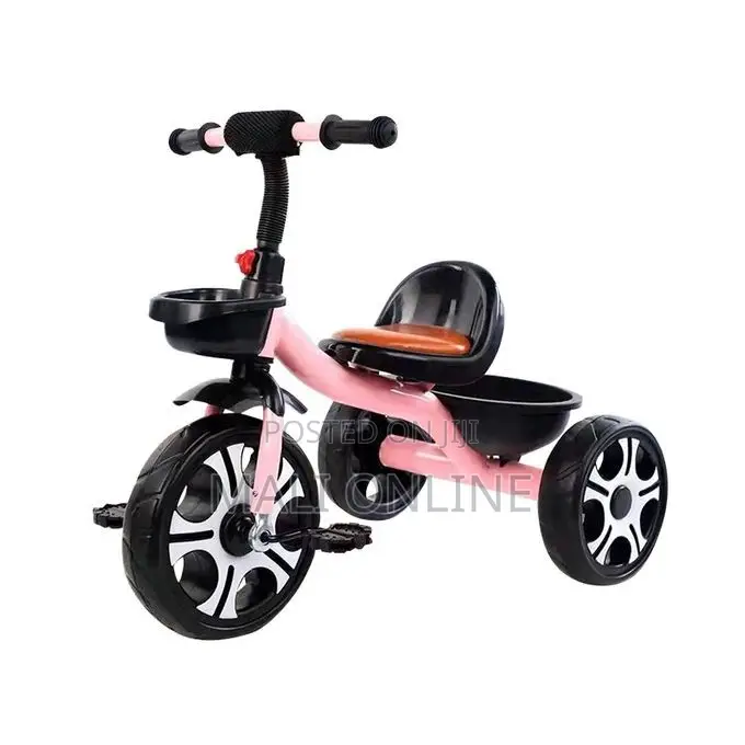 Colorful 3-wheel Kid Tricycle With Front & Rear Basket
