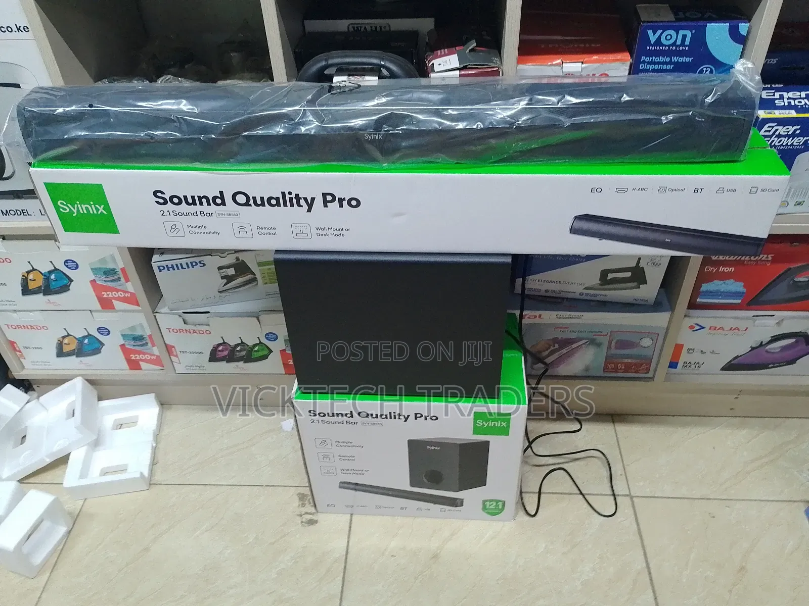 Sound Bar Syinix Sound System,1 Year Warranty