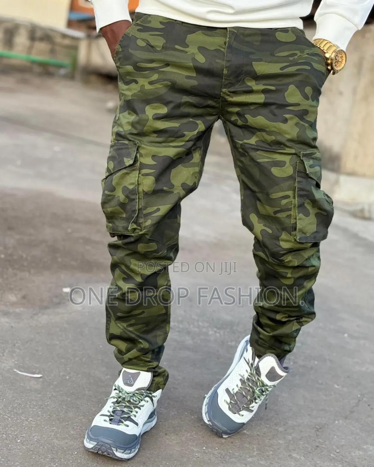 Camouflaged Cargo Pants