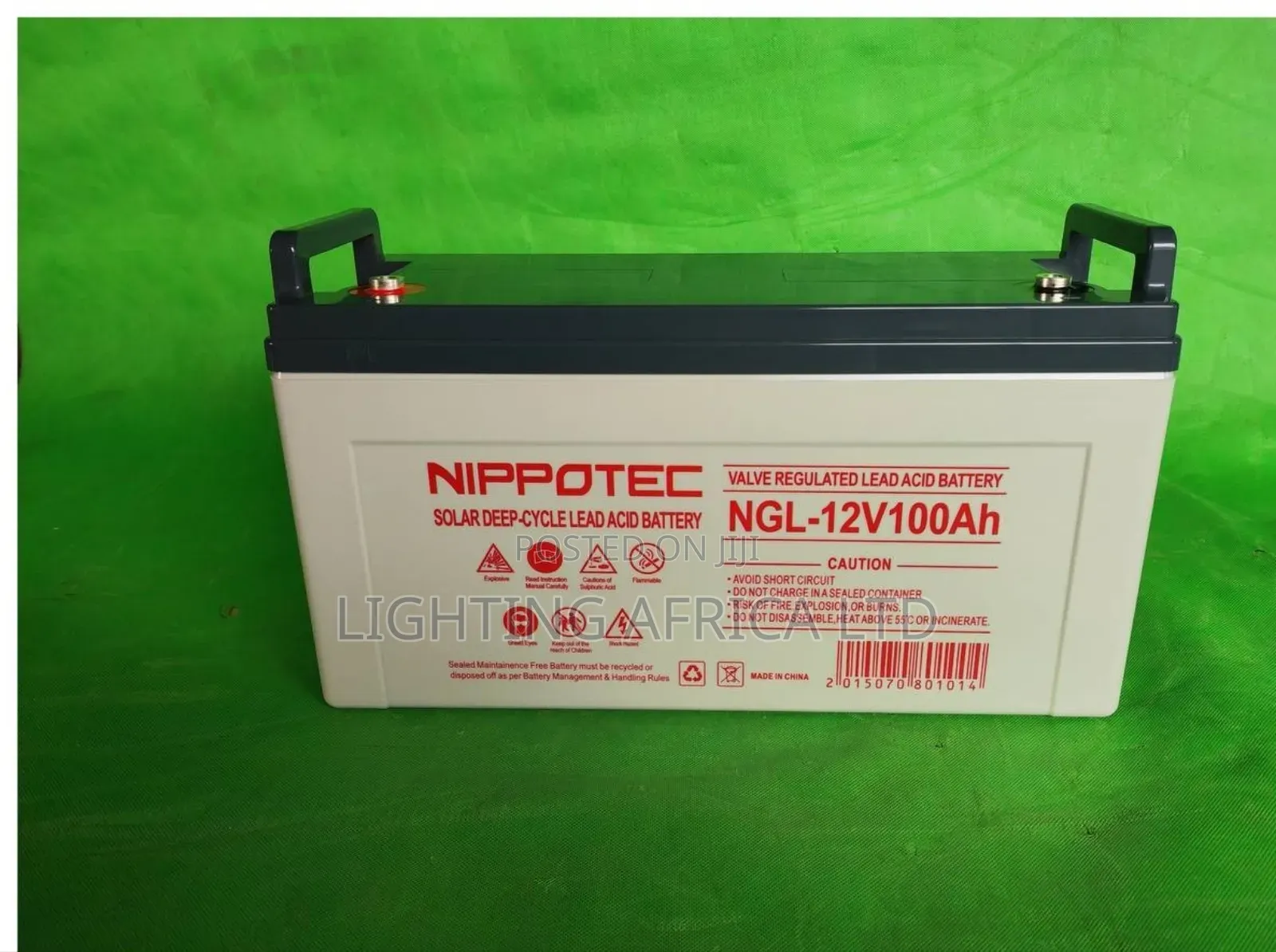 Nippotec 100ah/12v Valve Regulated Solar Battery