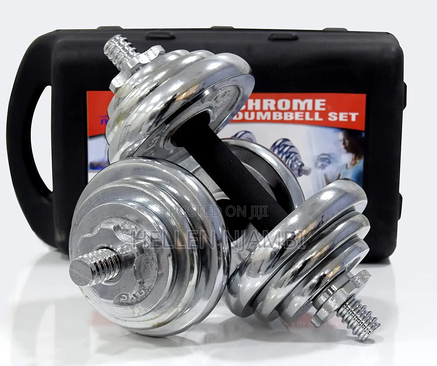 Adjustable 20kgs Chrome Dumbbell With Case