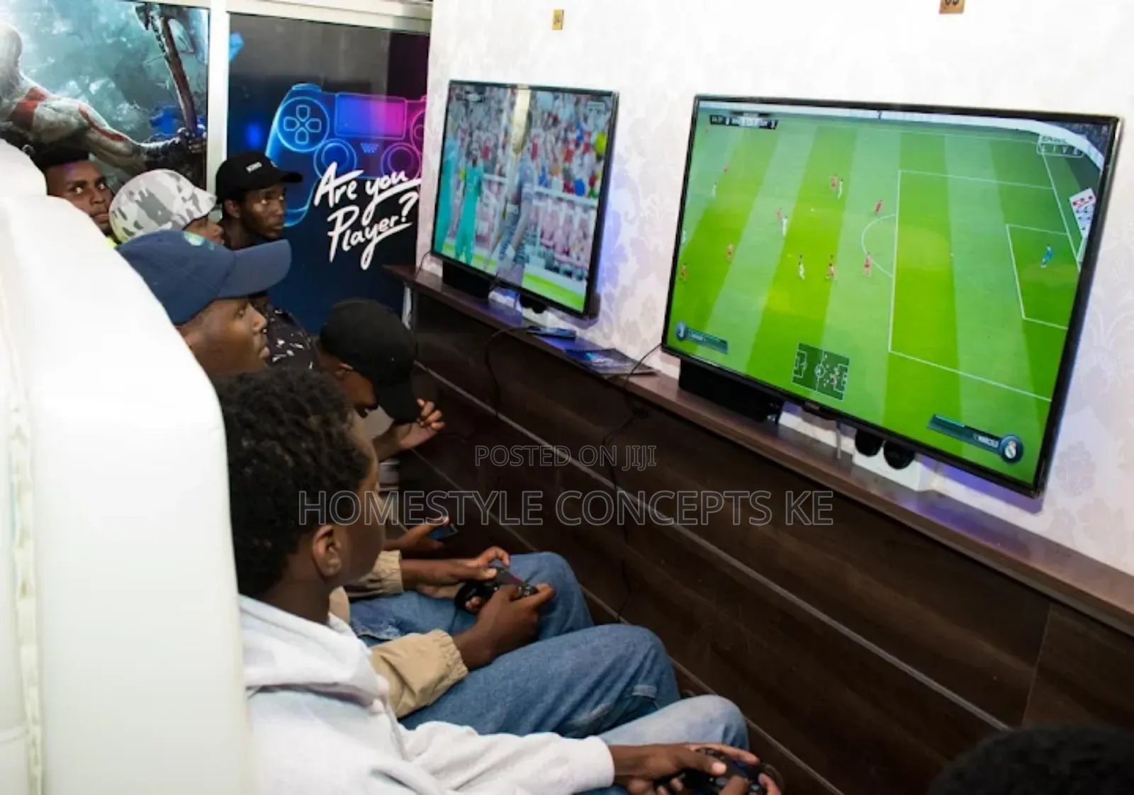 Gamers Gaming Hub Lounge Room Space Interior Design Services