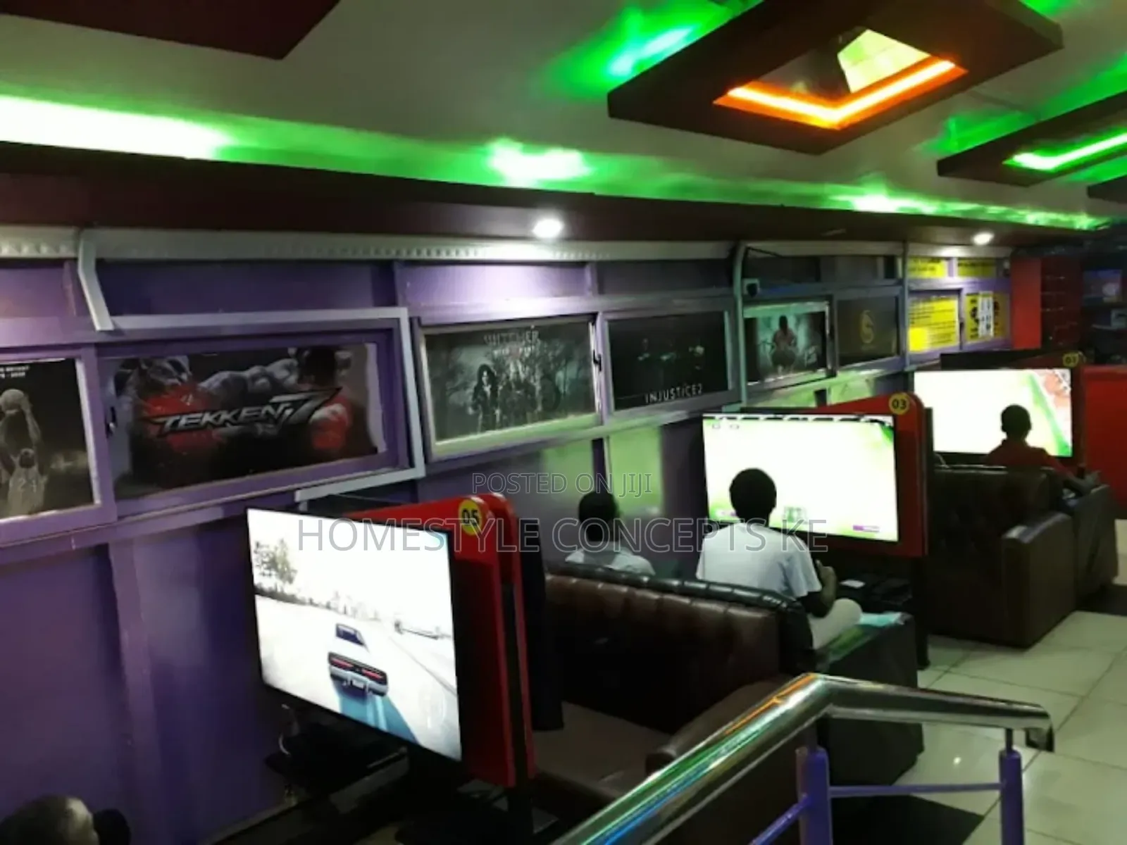 Gamers Gaming Hub Lounge Room Space Interior Design Services
