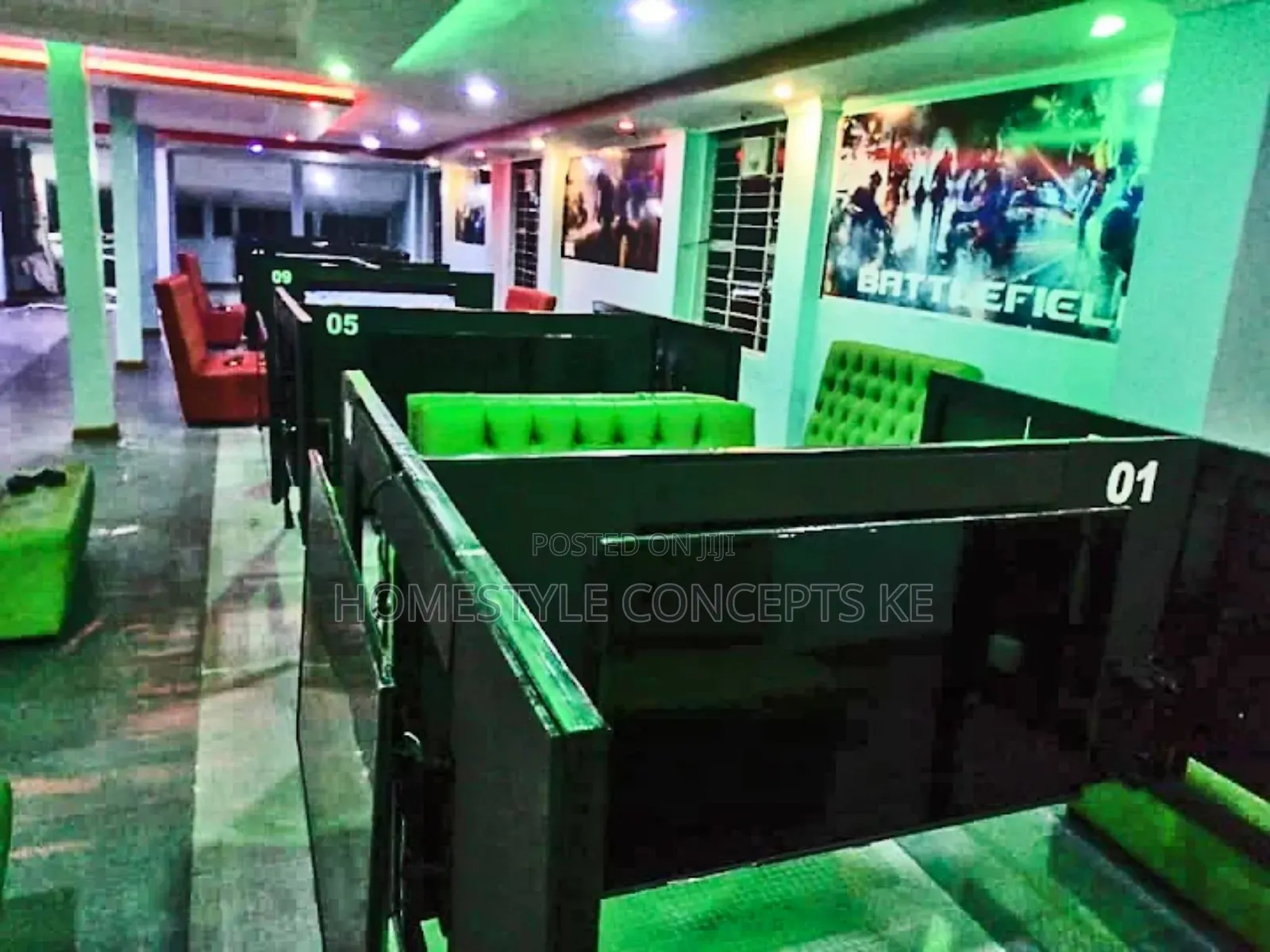 Gaming Lounge Interior Design Services.