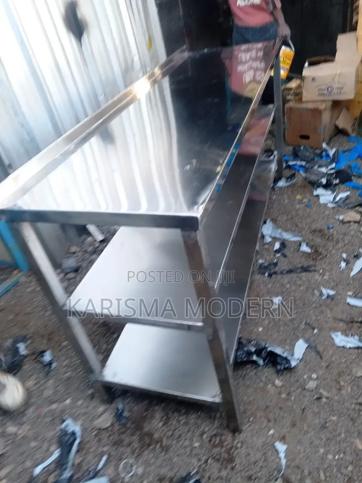 Commercial Work Table With Bottom Shelf