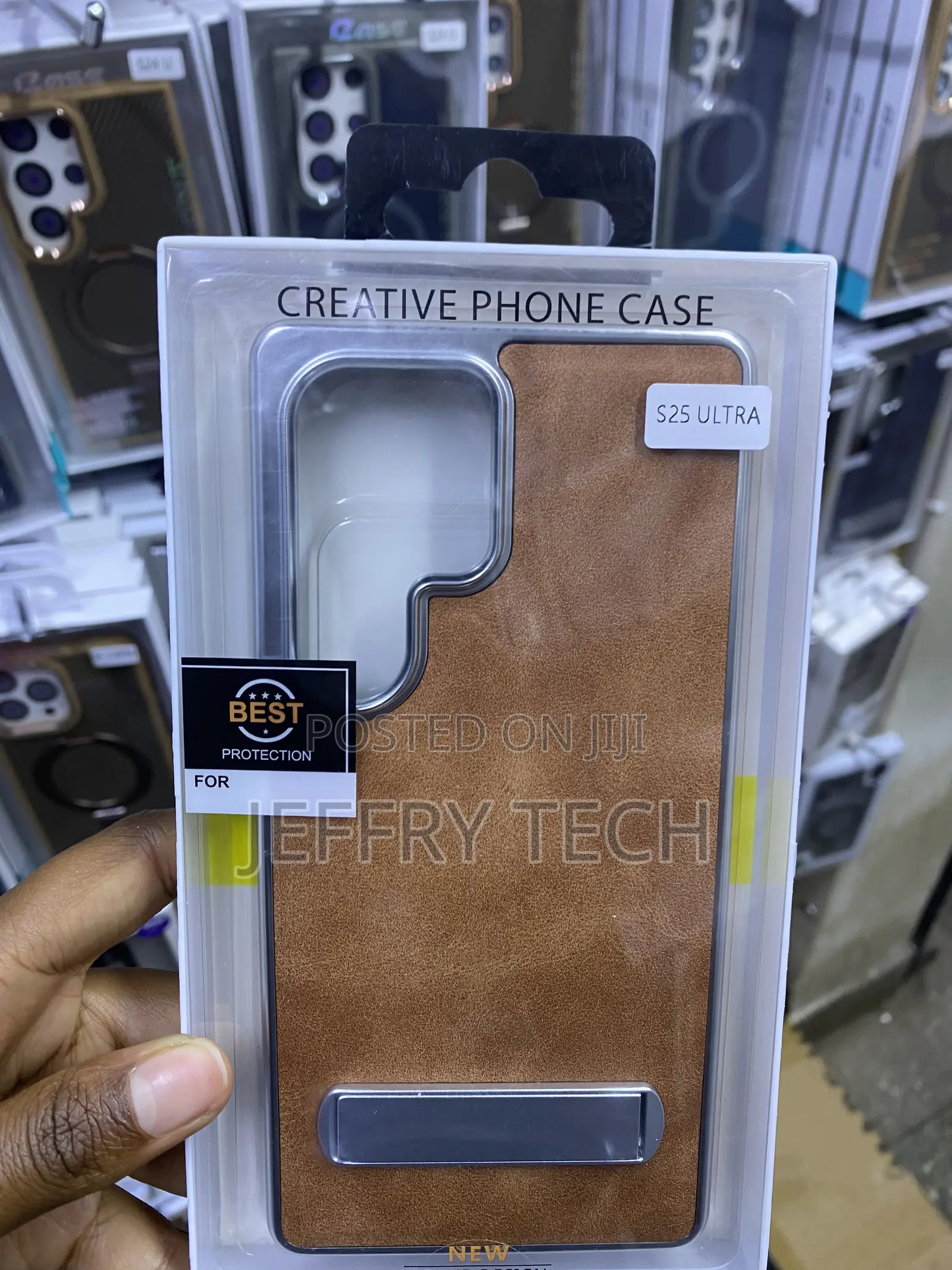 Rekomo Galaxy S25 Ultra Leather Case With Stand Case