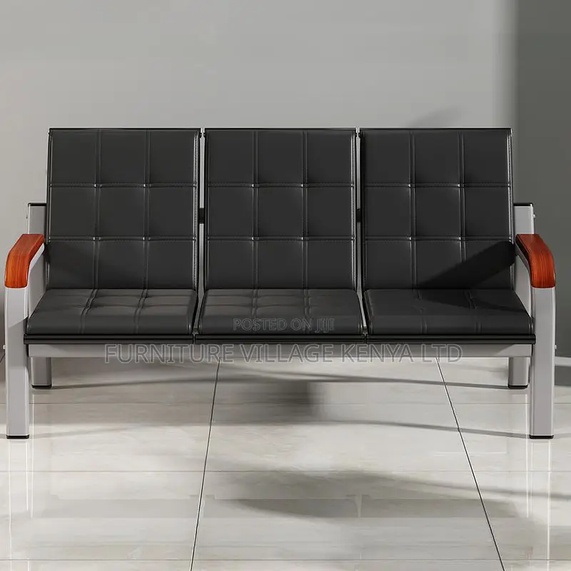Sofa: Five Seater Modular Pewter Reception Sofa Seating