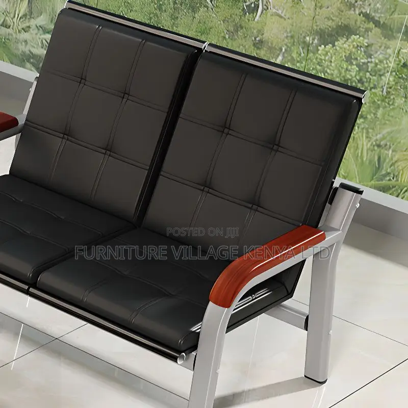 Sofa: Five Seater Modular Pewter Reception Sofa Seating