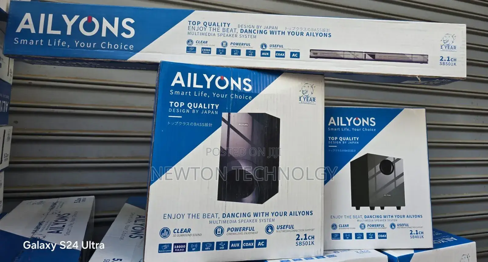 2.1ch Ailyons Sb501k Soundbar Multimedia Speaker System