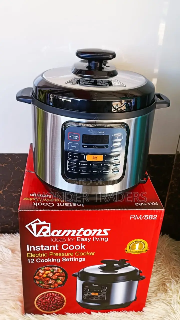 *Ramtons Electric Pressure Cooker*
*Capacity 6 Litres*