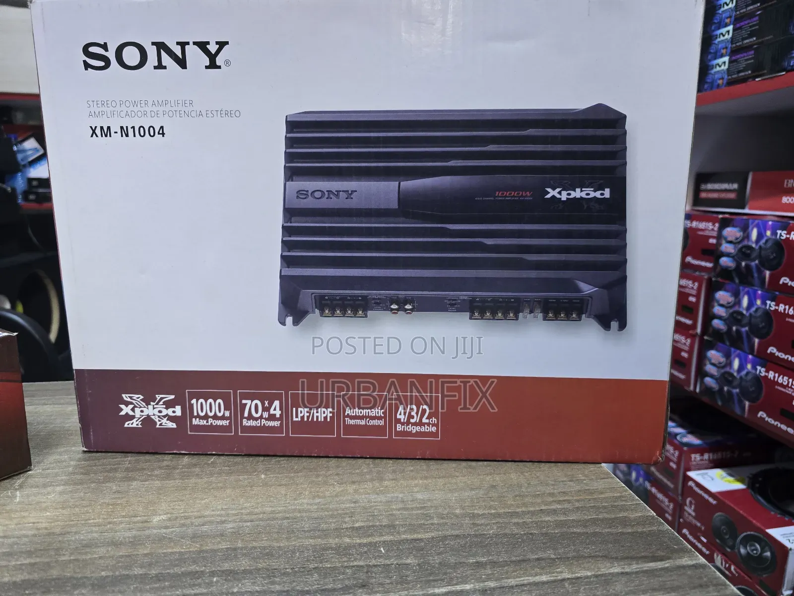 1000 Watts Sony 4 Channel Powerful Bridgeable Amplifier
