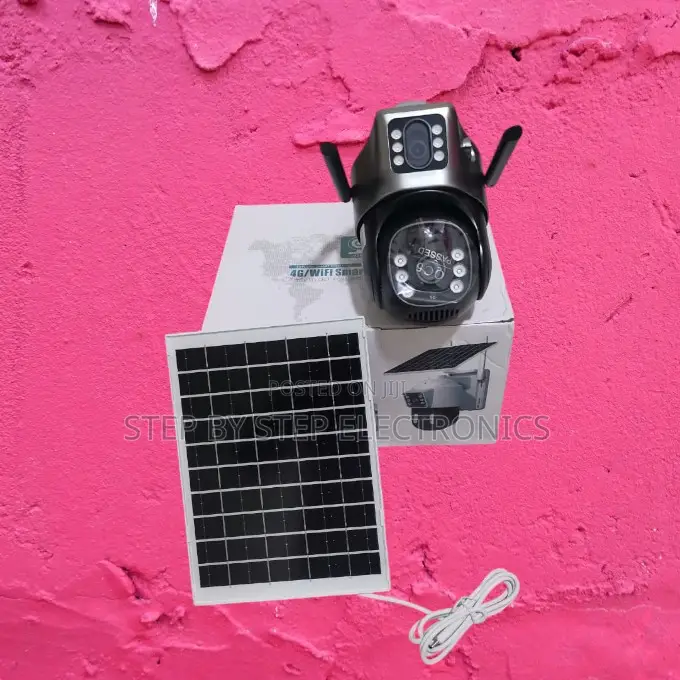 Colored Night Vision 4g Simcard Dual Lens PTZ Solar Camera