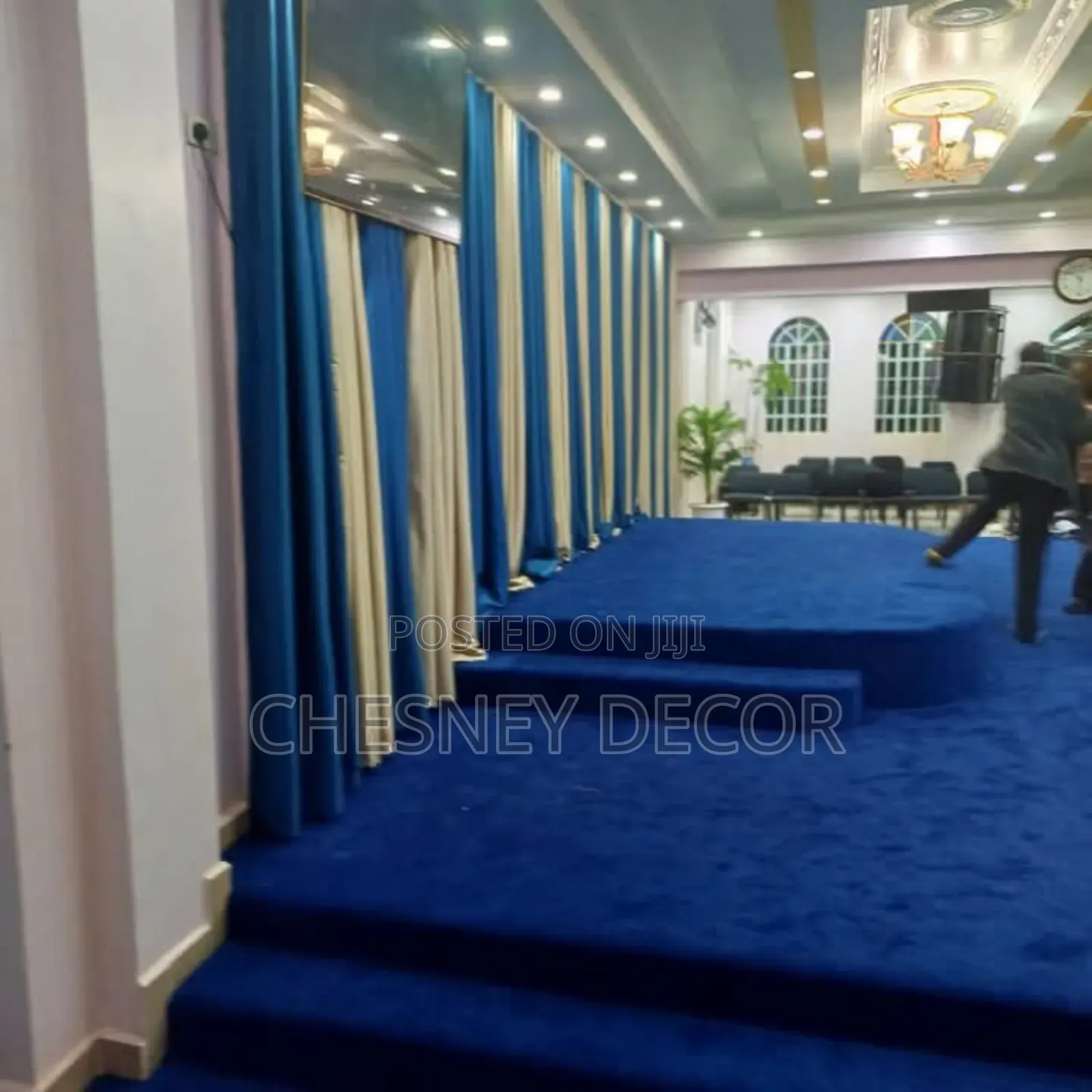 Delta Altar Blue Carpet