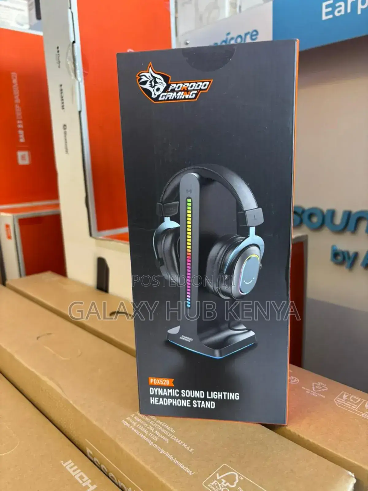 Porodo Gaming RGB Dynamic Sound Lighting Headphone Stand