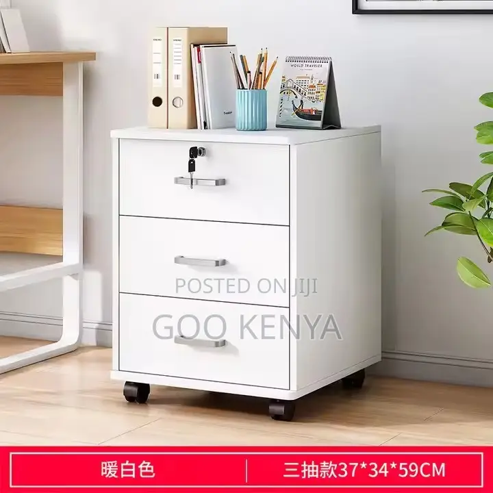 Office Cabinet ; Modern 3-Drawer Office Cabinet With Storage