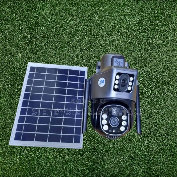 4g GSM Dual Lens PTZ Solar Powered Camera With Simcard Slot