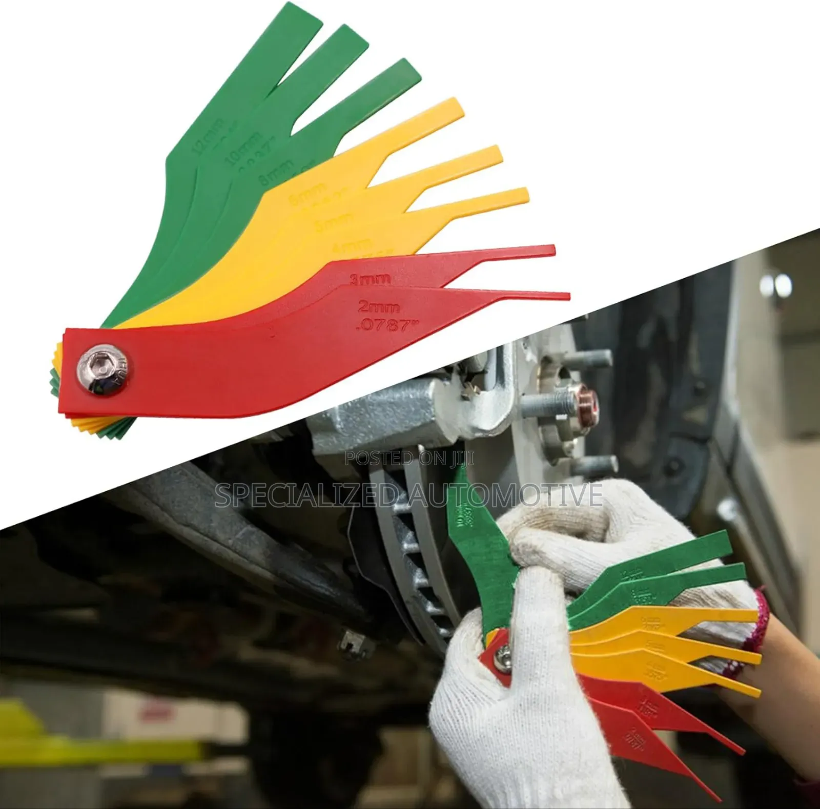 Car Brake Pad and Brake Lining Feeler Thickness Gauge Kit