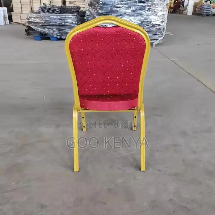 Conference Chair ; Furniture Stackable Gold Metal Chair