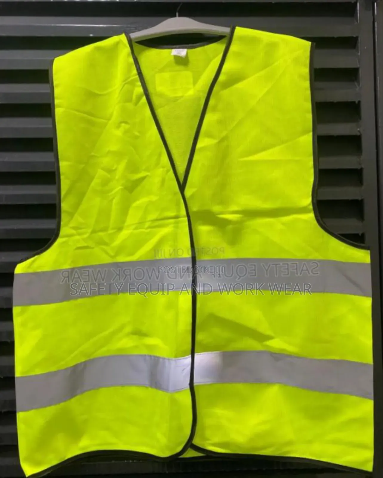 Green Reflectors With Reflective Stripes