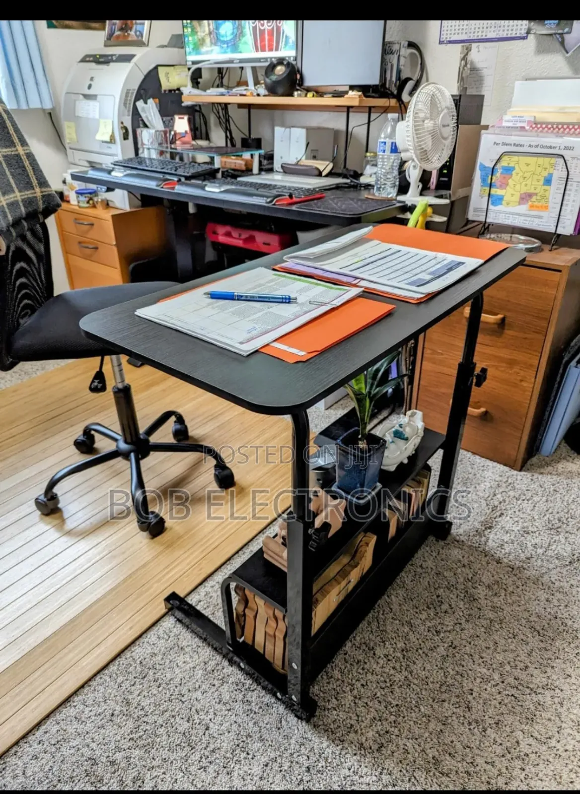 Adjustable Working/Study Table With Wheels