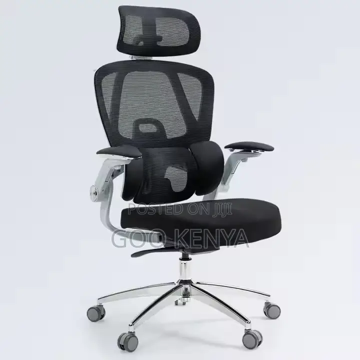 Office Chair ; Leather Swivel Ergonomic Office Chair